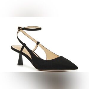 Jessica Simpson Black Ankle Strap Heels